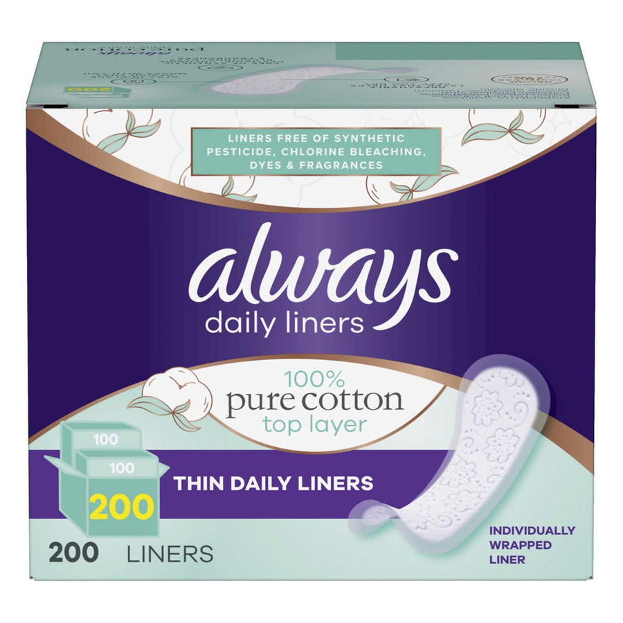 Always Pure Cotton Liner200 Count Image 1