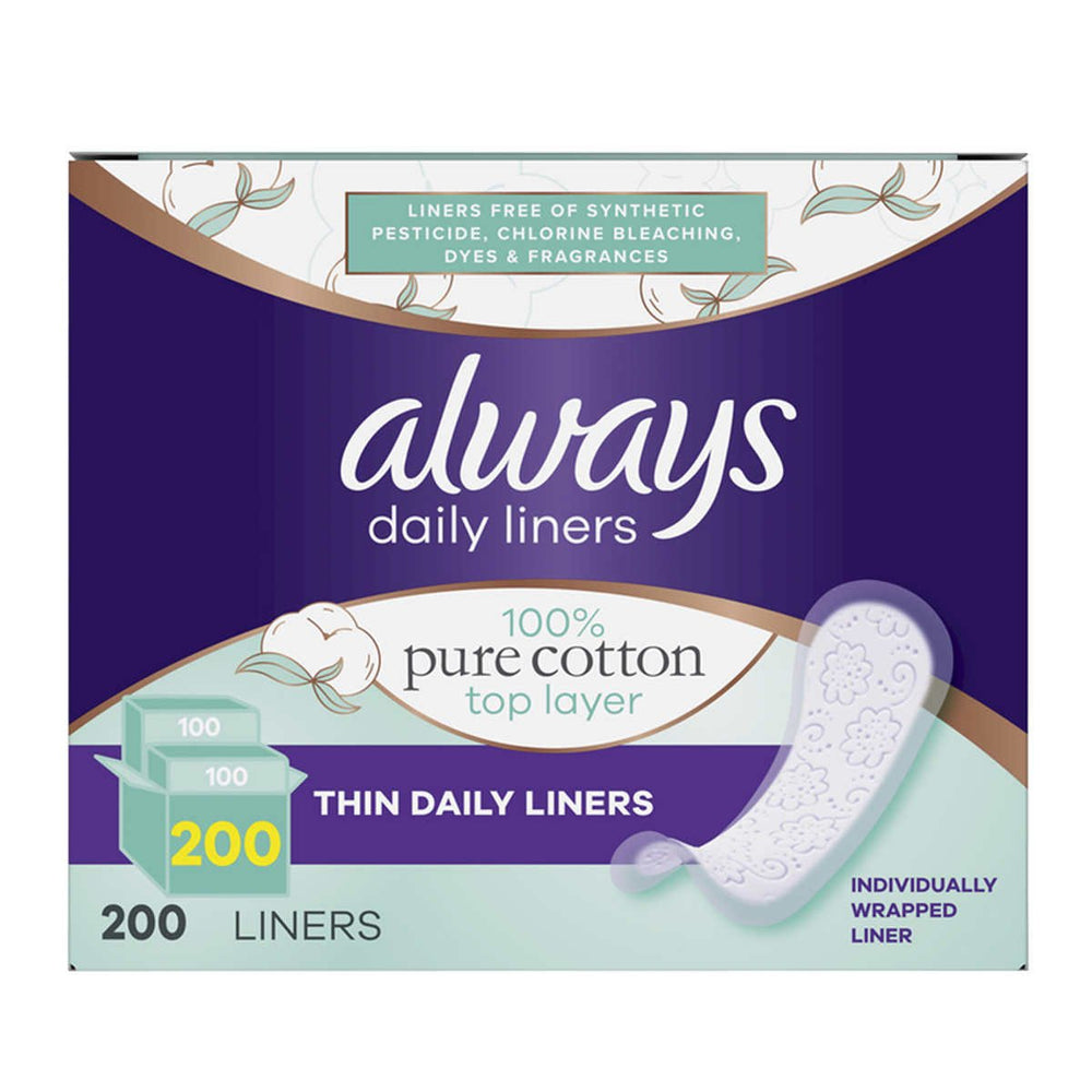 Always Pure Cotton Liner200 Count Image 2