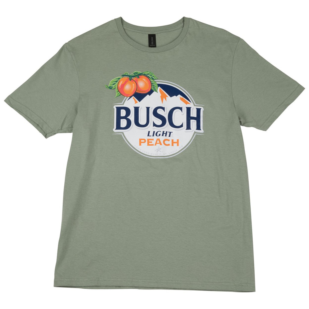 Busch Light Peach Logo Green Colorway T-Shirt Image 3