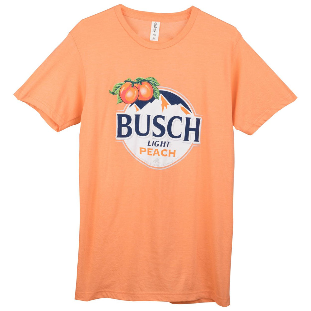 Busch Light Peach Logo Orange Colorway T-Shirt Image 2