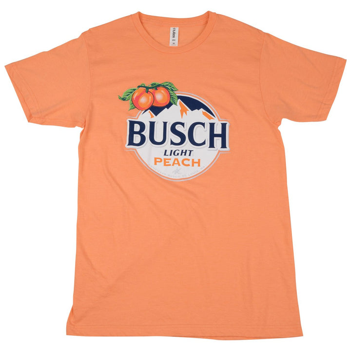 Busch Light Peach Logo Orange Colorway T-Shirt Image 3