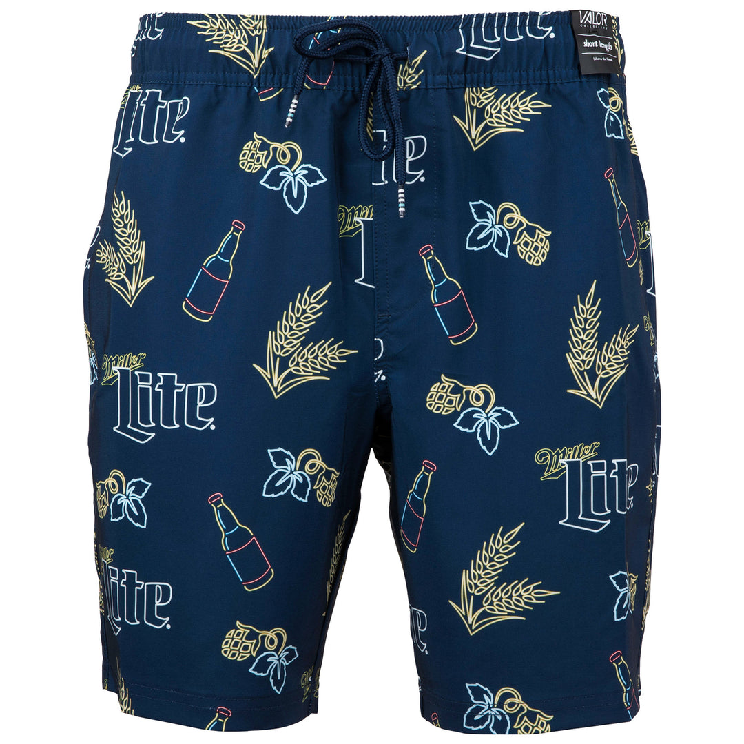 Miller Lite Neon Bottles All Over Print Board Shorts Image 3