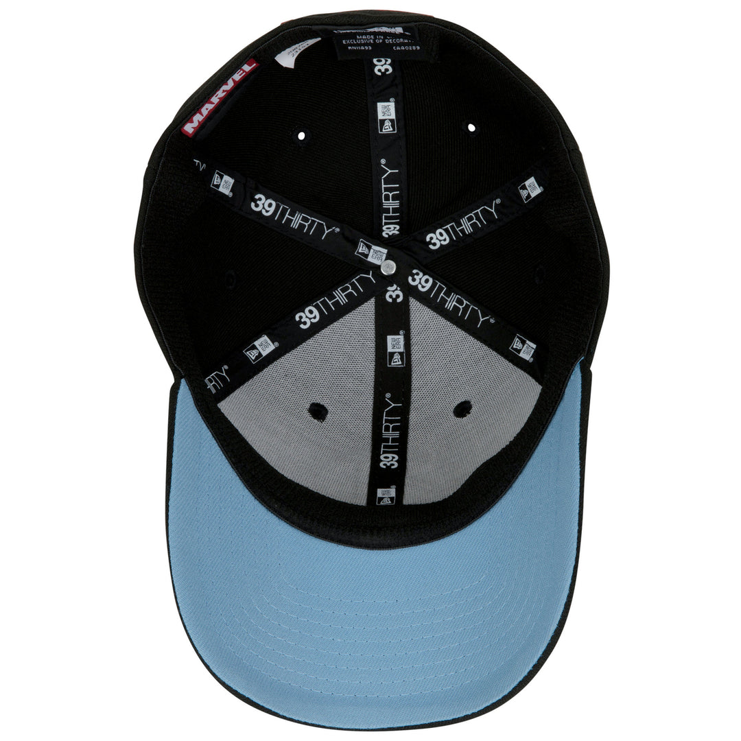 Fantastic Four Logo Black Colorway Era 39Thirty Fitted Hat Image 6