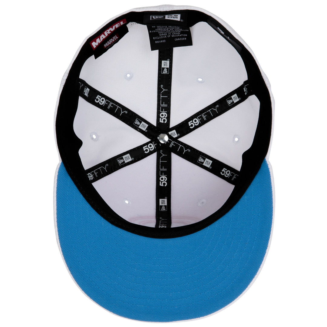 Captain America American Flag White Colorway Era 59Fifty Fitted Hat Image 6