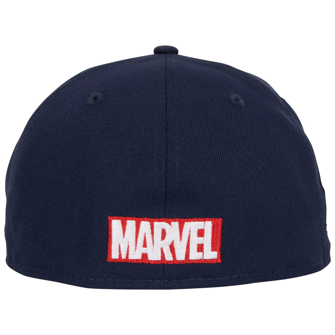 Captain America American Flag Navy Colorway Era 59Fifty Fitted Hat Image 4