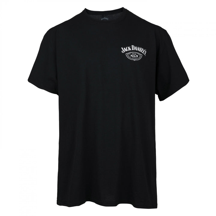 Jack Daniel's Line Art Bottle T-Shirt Image 2