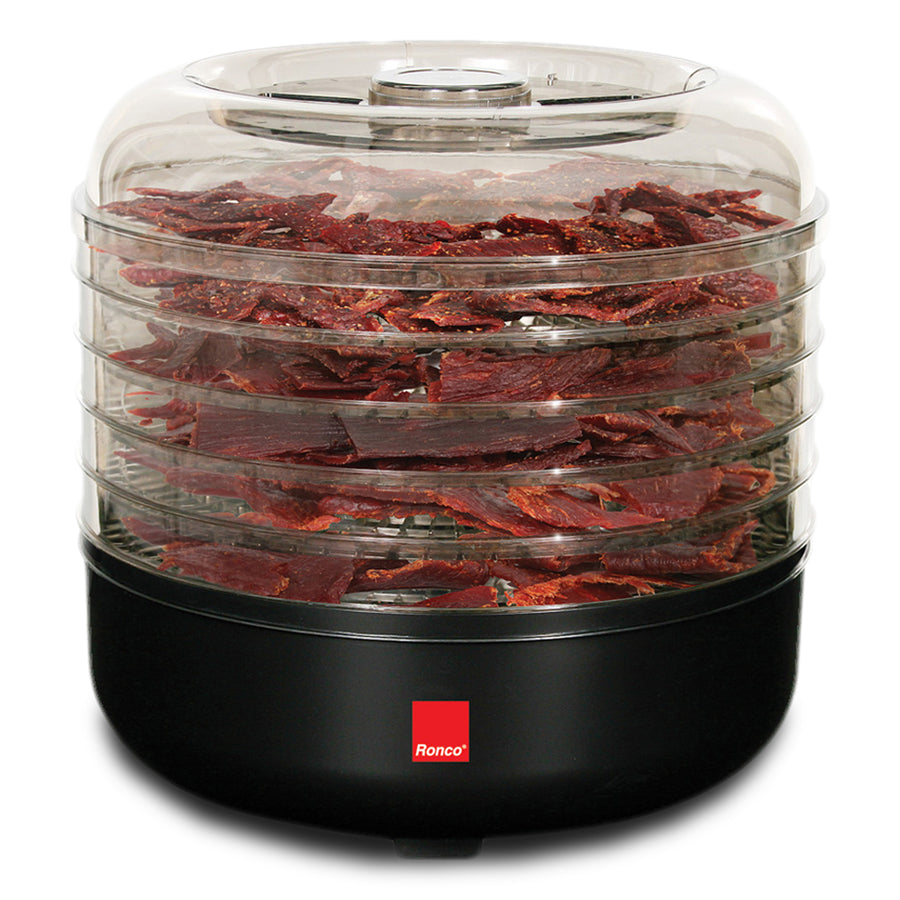 Ronco Beef Jerky Machine with 5 Stackable TraysEasy-to-Use Dehydrator and Food PreserverPerfect for MeatFruitVegetables Image 1