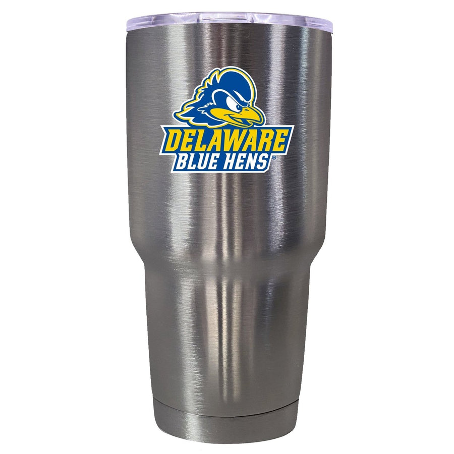 Delaware Blue Hens Mascot Logo Tumbler - 24oz Color-Choice Insulated Stainless Steel Mug Image 1