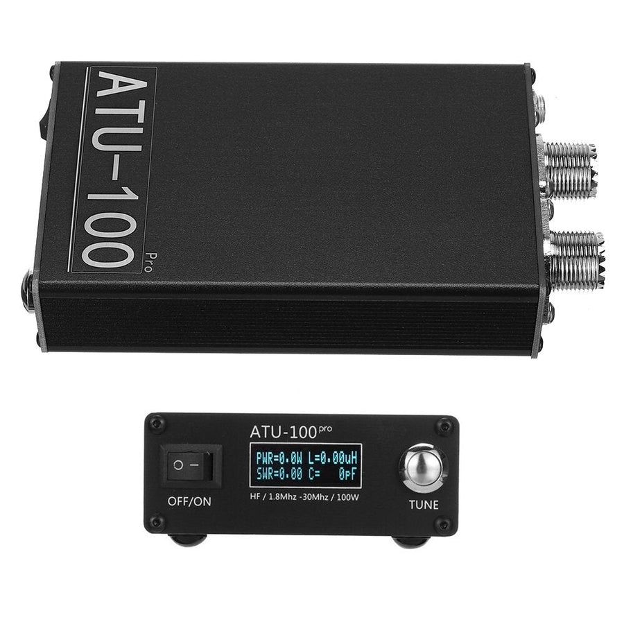 1.8Mhz-30Mhz OLED Display Automatic Antenna Tuner Built-in Battery for 10W to 100W Shortwave Radio Station Image 1