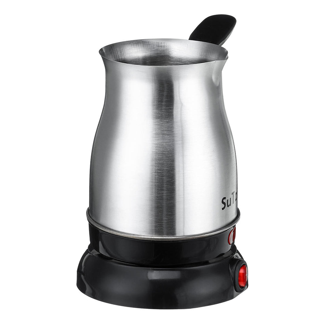 12 Cups Electric Turkish Greek Coffee Maker Stainless Steel Machine Tea Moka Pot Image 3