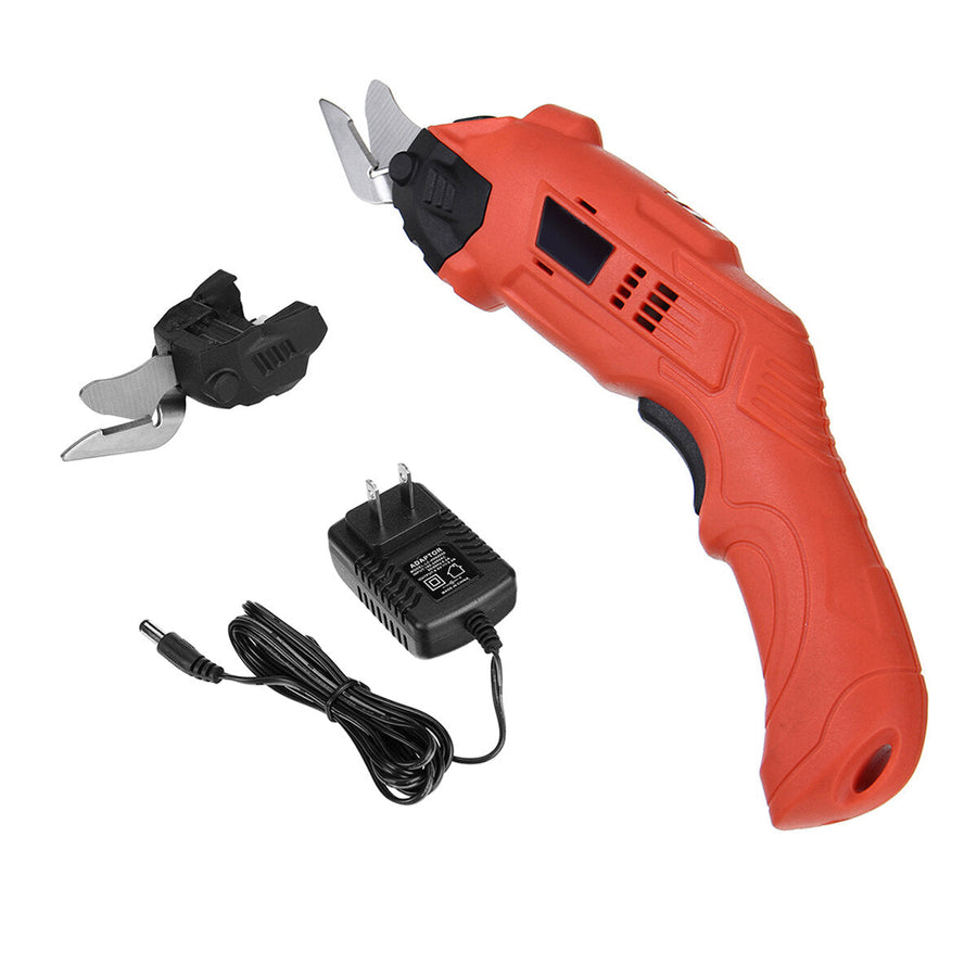 220V Electric Cordless Scissors Tailors Cutter Cutting Machine LED Light With 2 Blades Image 1