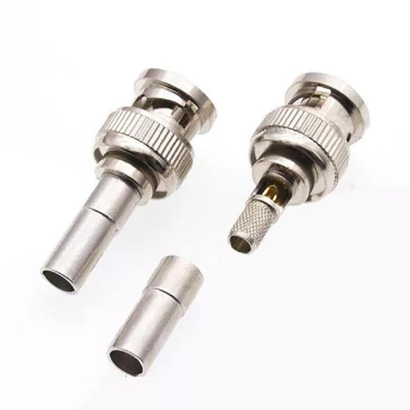 3Pcs BNC Male Plug Fully Shielded High Precision High Frequency Test BNC Connector Image 2