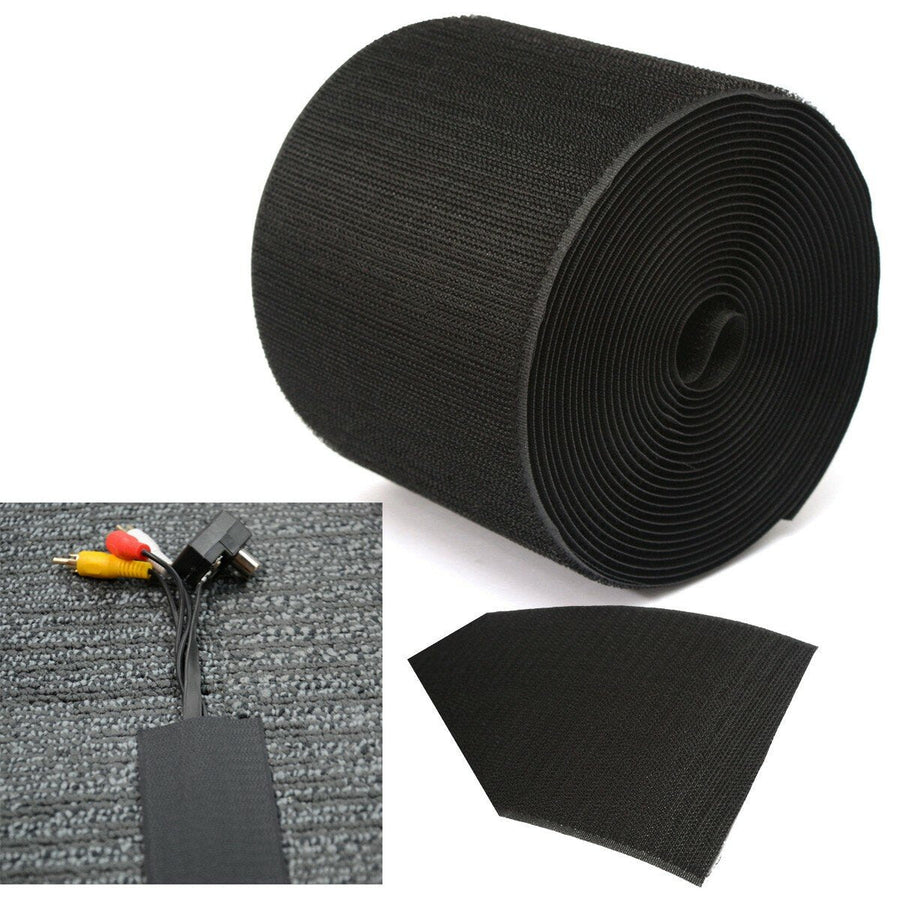 5m Black Nylon Cable Cover For Carpet Image 1