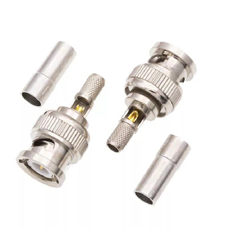 5Pcs BNC Male Plug Fully Shielded High Precision High Frequency Test BNC Connector Image 1