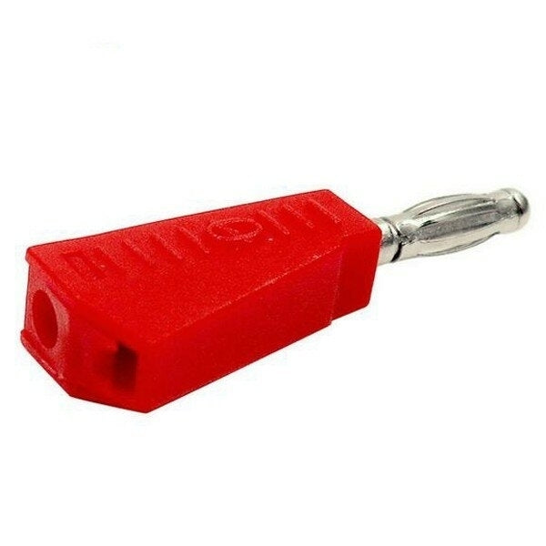 5Pcs Red,Black 4mm Stackable Nickel Plated Speaker Multimeter Banana Plug Connector Test Probe Binding Image 3