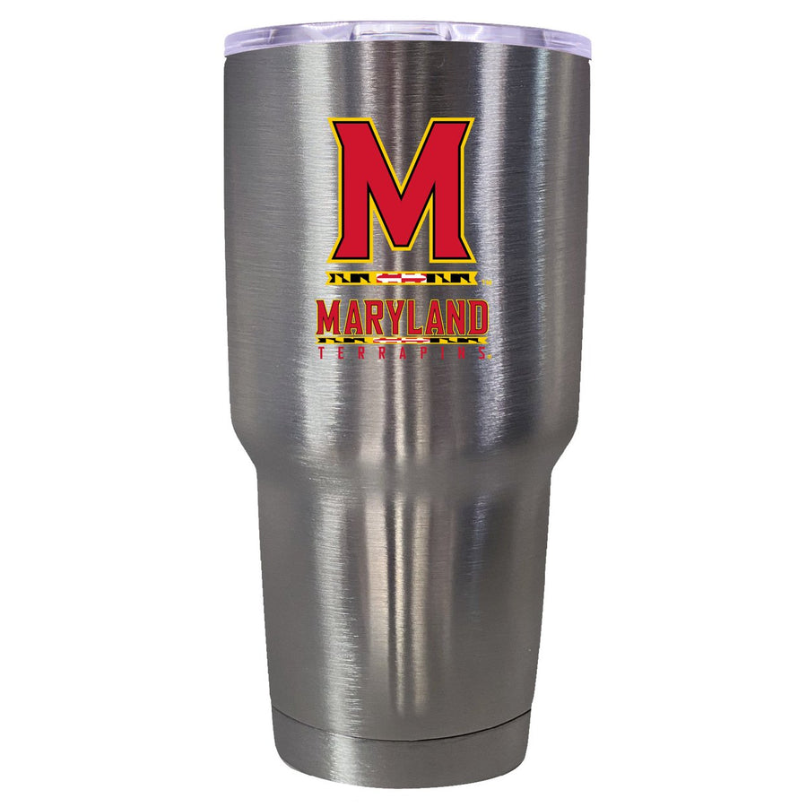 Maryland Terrapins Mascot Logo Tumbler - 24oz Color-Choice Insulated Stainless Steel Mug Image 1