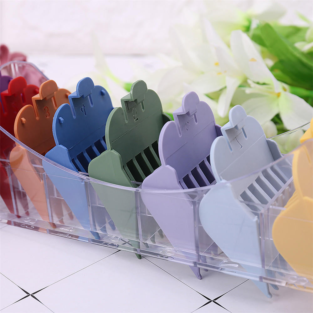 8pcs Colorful Limit Comb Set Attachment Tool For WHAL Electric Hair Clipper Cut Image 4