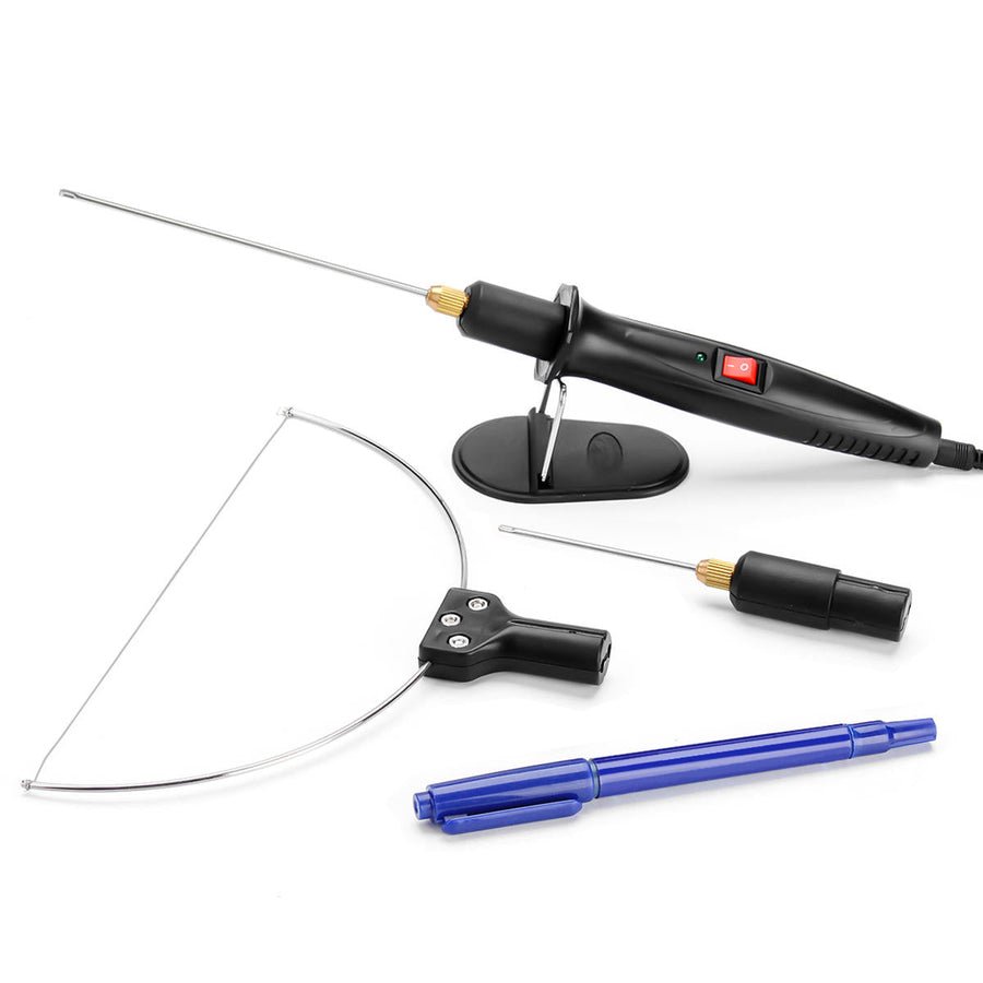 8Pcs Foam Cutter Electric Cutting Machine Pen Tools Kit 100-240V 18W Styrofoam Cutting Pen UK Plug Image 1