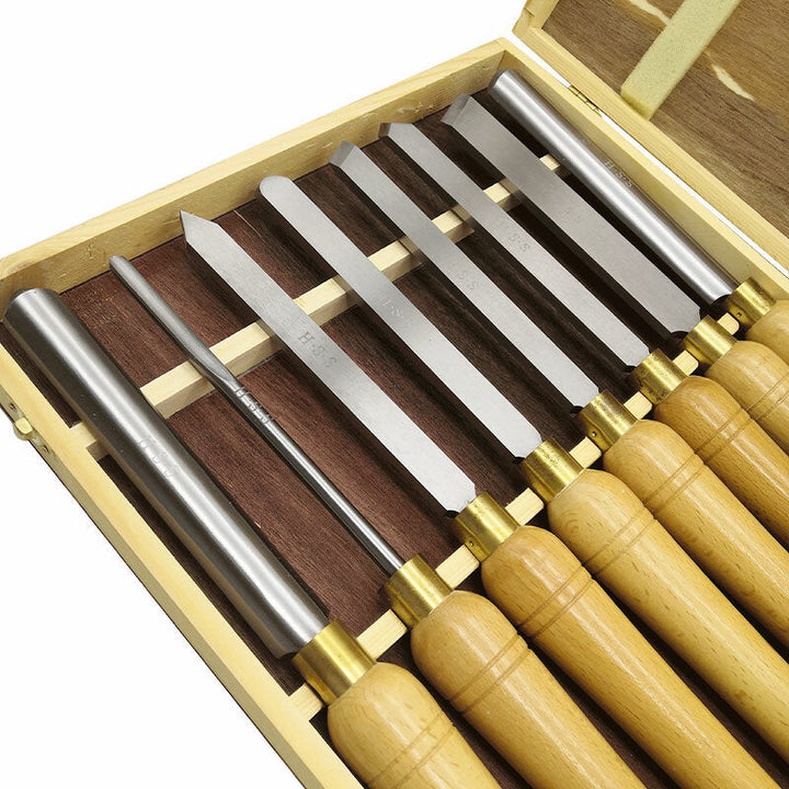 8PCS High Speed Steel Lathe Chisel Wood Turning Tool For Woodworking Tools Image 2
