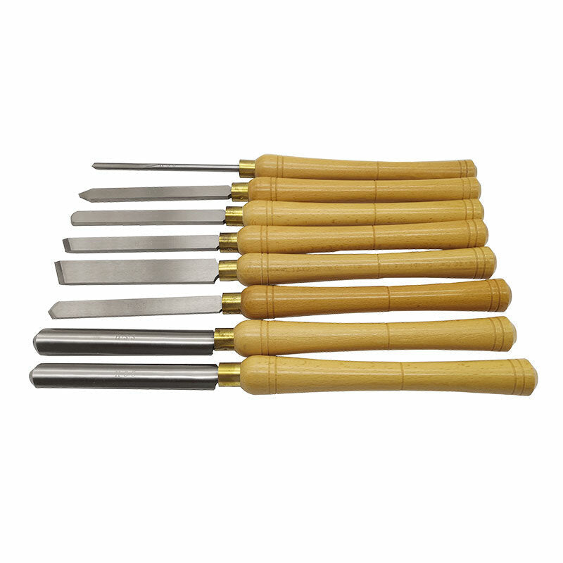 8PCS High Speed Steel Lathe Chisel Wood Turning Tool For Woodworking Tools Image 4