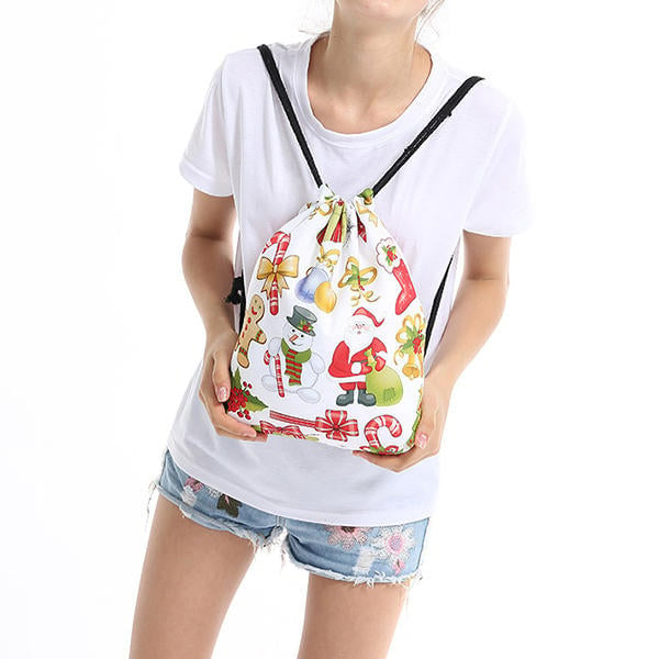 Christmas Backpack Shoulder Bag Drawstring Bag For Women Bag DTTT Image 4