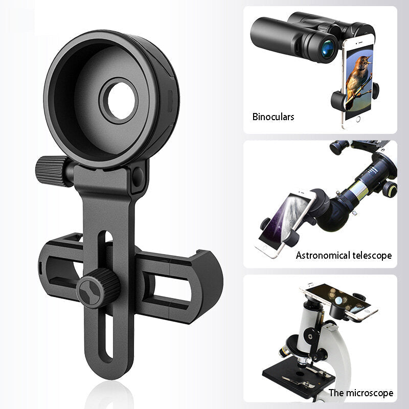 Cell Phone Adapter with Spring Clamp Mount Monocular Microscope Accessories Adapt Telescope Mobile Phone Clip Accessory Image 6
