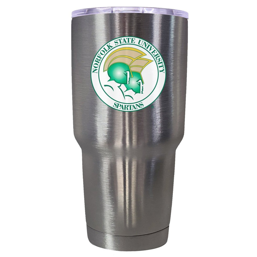Norfolk State University Mascot Logo Tumbler - 24oz Color-Choice Insulated Stainless Steel Mug Image 1