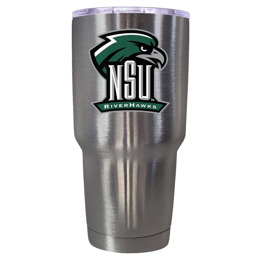 Northeastern State University Riverhawks Mascot Logo Tumbler - 24oz Color-Choice Insulated Stainless Steel Mug Image 1
