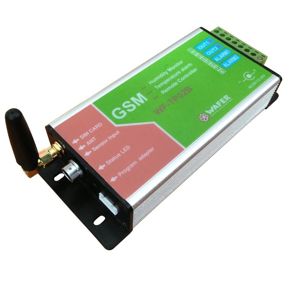 GSM SMS Remote Controller GSM Temperature Alarm Monitoring with 3 Meter Length Waferproof Sensor Image 1