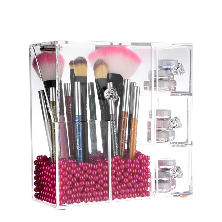 Lipstick Makeup Acrylic Organizer Makeup Brush Holder Image 1