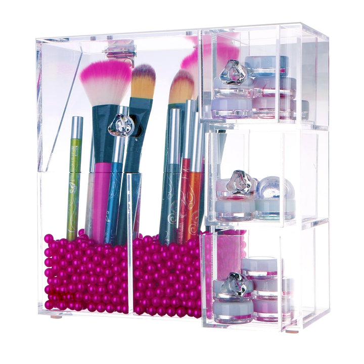 Lipstick Makeup Acrylic Organizer Makeup Brush Holder Image 3