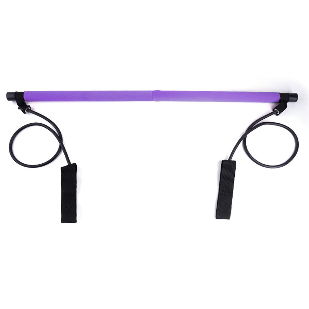 Portable Pilates Bar Exercise Resistance Bands Stick Fitness Yoga Gym Stick Image 4