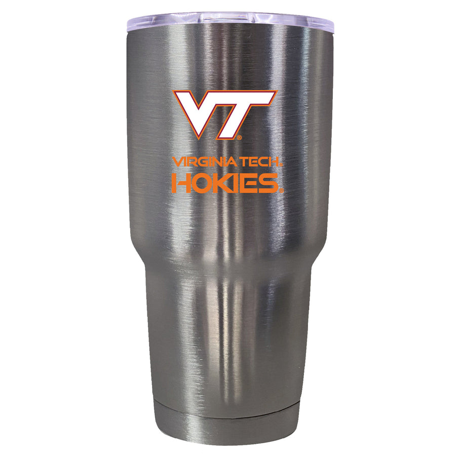 Virginia Tech Hokies Mascot Logo Tumbler - 24oz Color-Choice Insulated Stainless Steel Mug Image 1