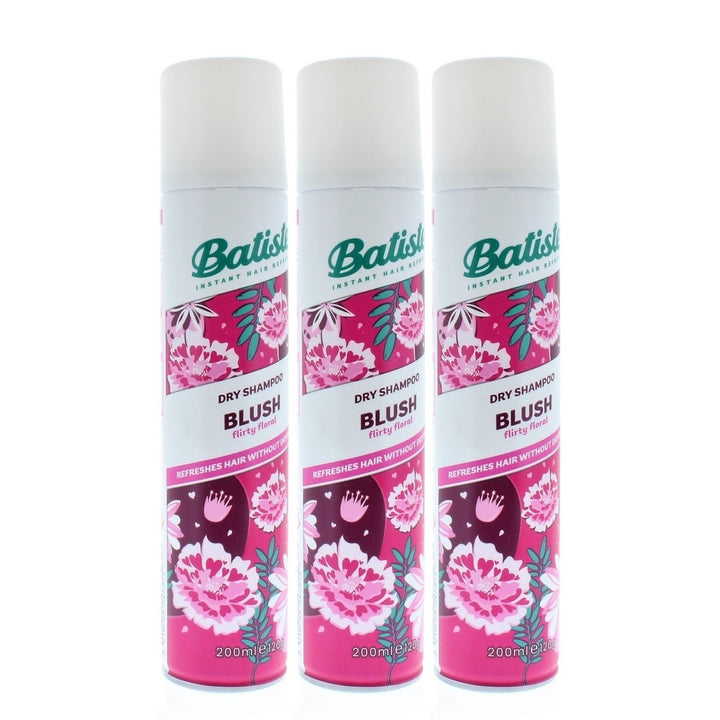 Batiste Instant Hair Refresh Dry Shampoo Blush Flirty Floral 200ml/120g (3 PACK) Image 2
