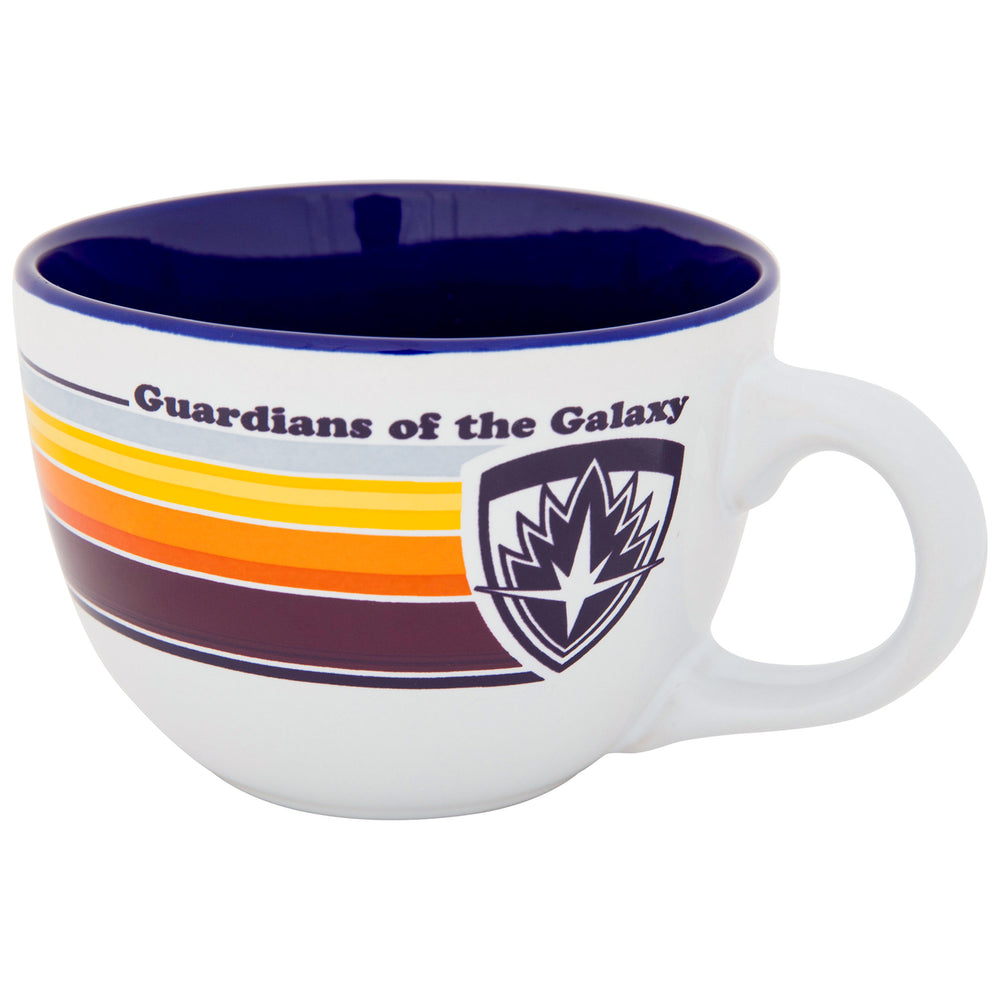 Guardians of The Galaxy Silhouette and Stripes 24oz Ceramic Soup Mug Image 2