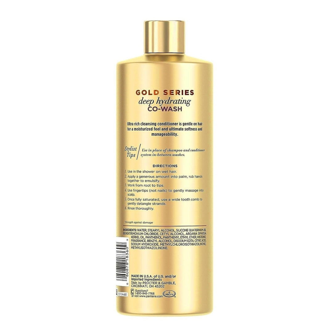 Pantene Gold Series Deep Hydrating Co-Wash 15.2 fl oz Image 3