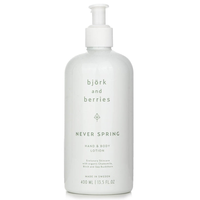Bjork and Berries Never Spring Hand and Body Lotion 400ml/13.5oz Image 1