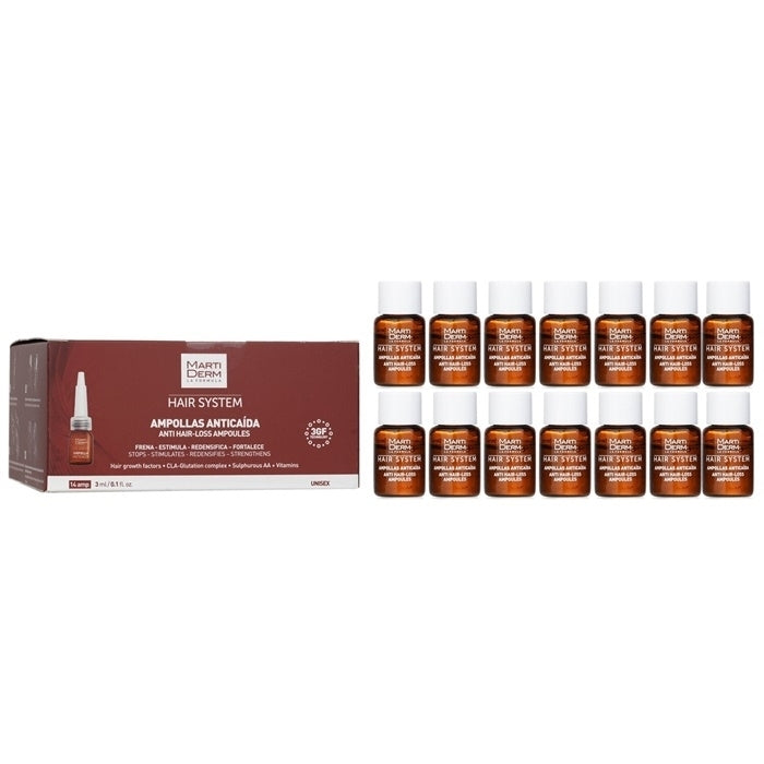 Martiderm Hair System Anti Hair-Loss Ampoules 14 Ampoulesx3ml Image 1