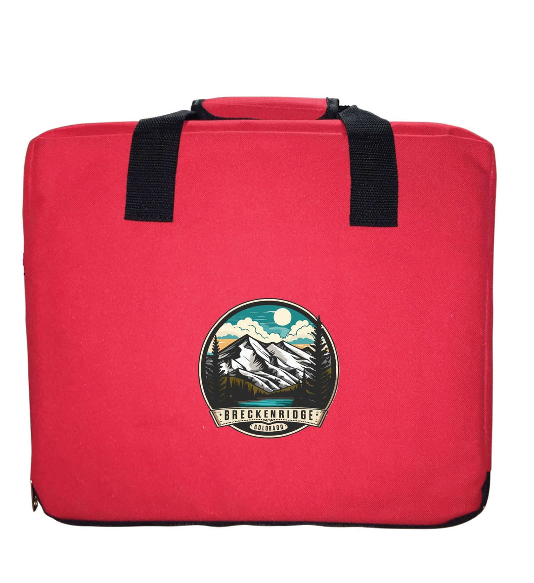 Breckenridge Colorado Design A Souvenir Destination Seat Cushion Red Image 1