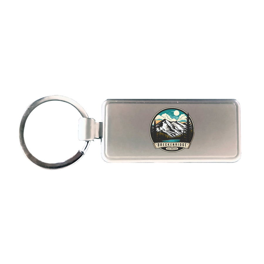 Breckenridge Colorado Design A Suovenir Metal Keyring Keychain Image 1