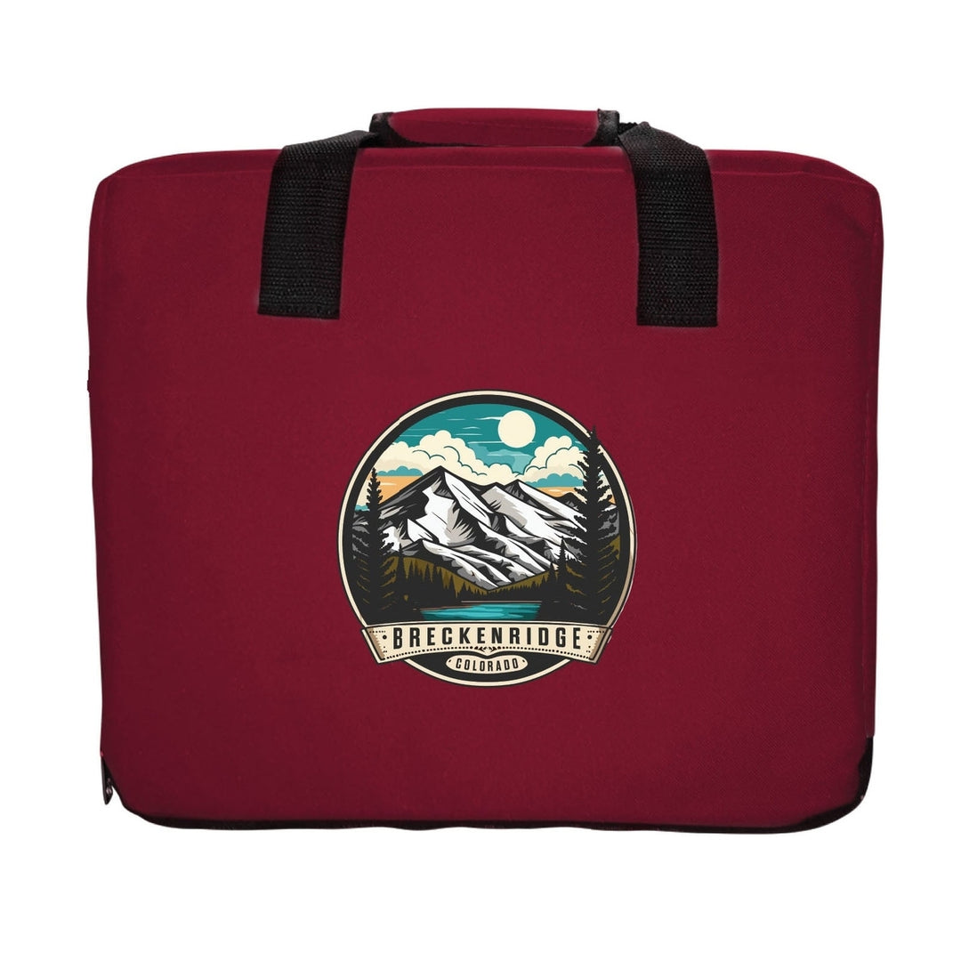 Breckenridge Colorado Design A Souvenir Destination Seat Cushion Red Image 3