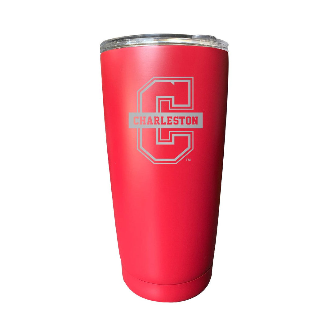 College of Charleston NCAA Laser-Engraved Tumbler - 16oz Stainless Steel Insulated Mug Choose Your Color Image 4