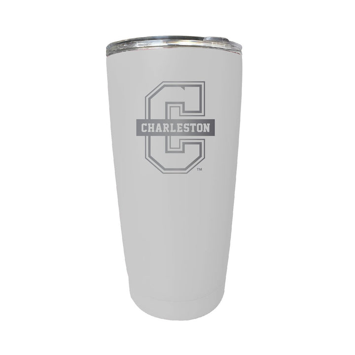 College of Charleston NCAA Laser-Engraved Tumbler - 16oz Stainless Steel Insulated Mug Choose Your Color Image 6