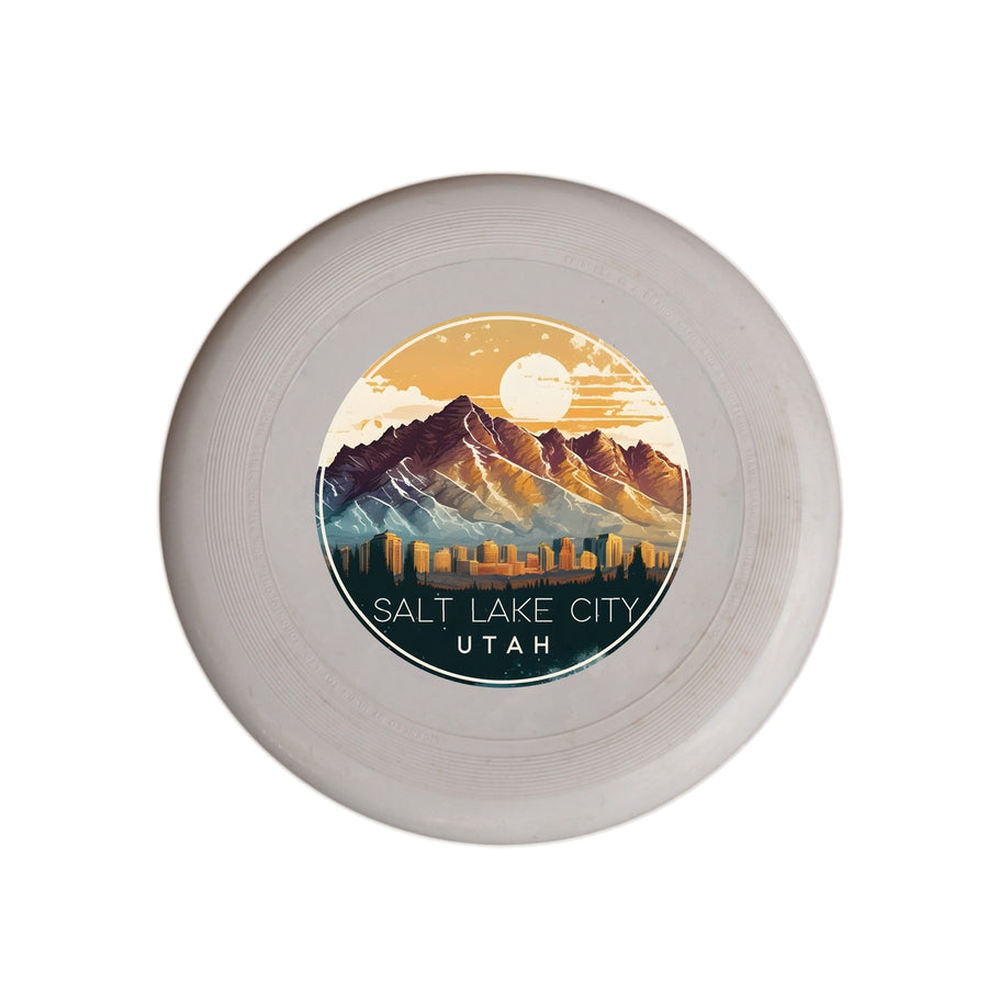 Salt Lake City Utah Design B Souvenir Frisbee Flying Disc Image 1