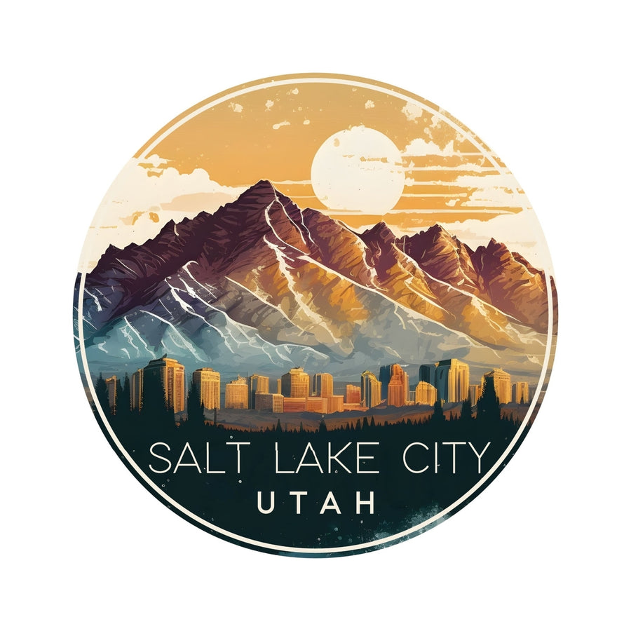 Salt Lake City Utah B Souvenir Memories Durable Vinyl Decal Sticker Image 1