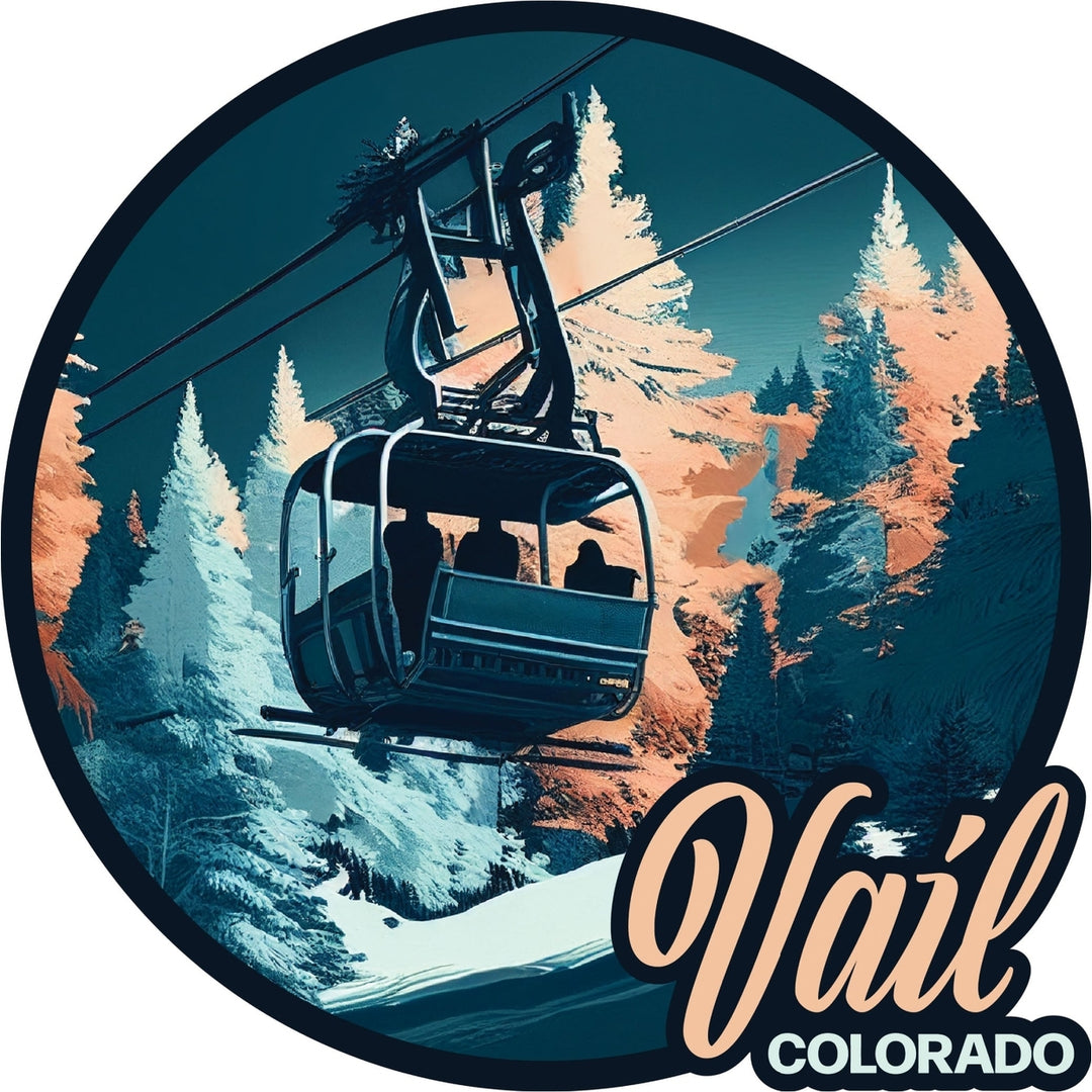 Vail Colorado C Souvenir Memories Durable Vinyl Decal Sticker Image 1