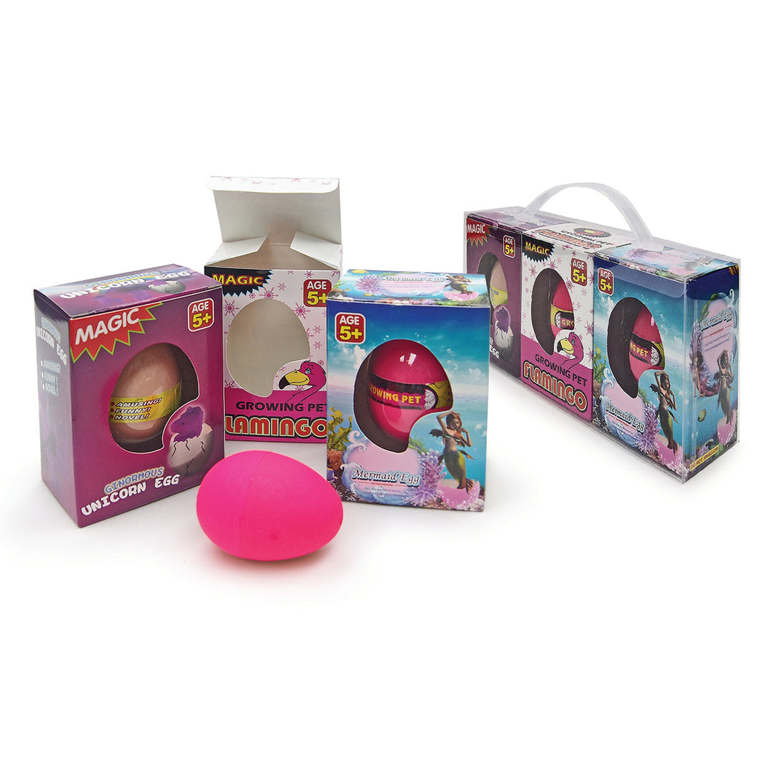 3-Pack Kids' Water Hatching Toy Eggs - Easter Egg Basket Fillers Image 1