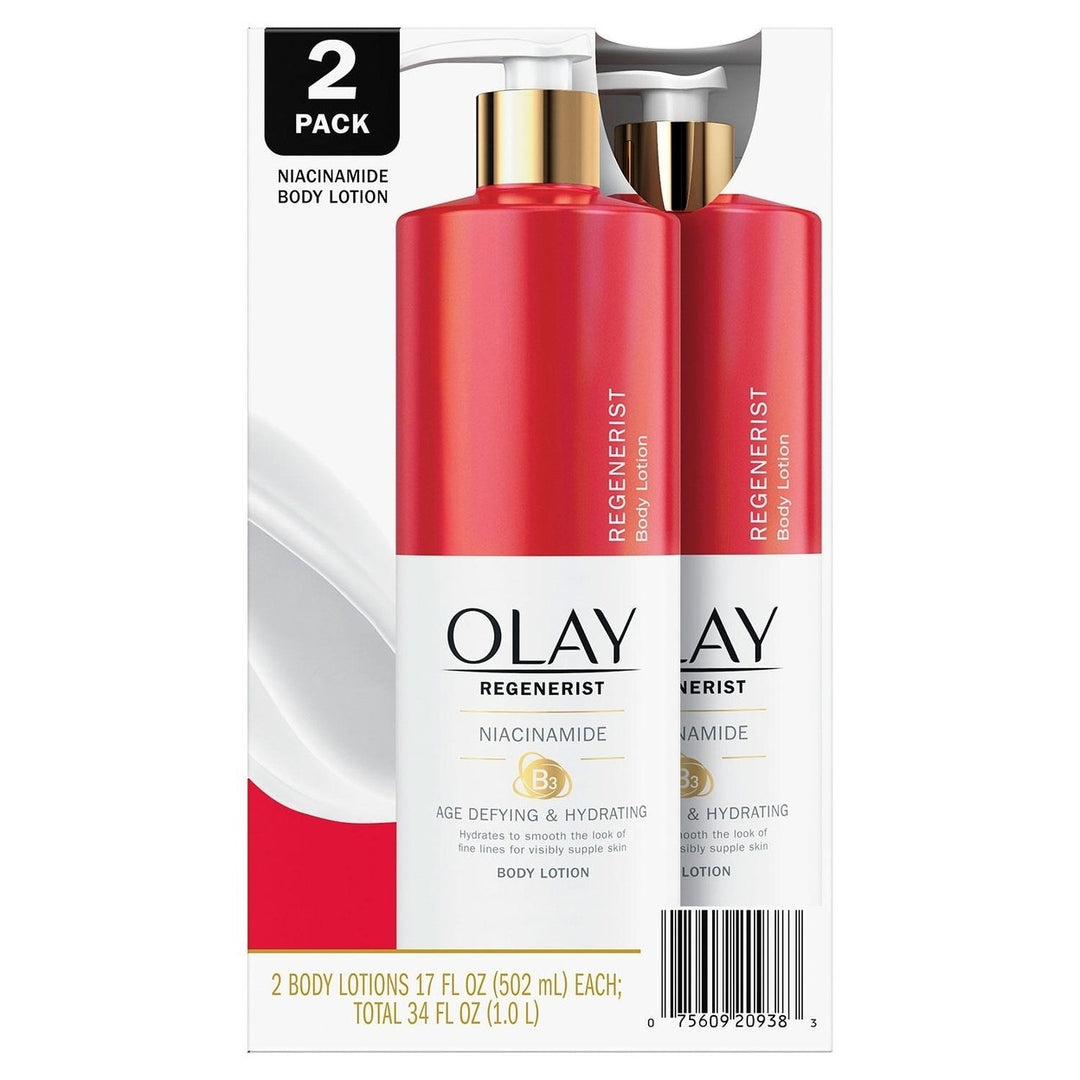 Olay Age Defying and Hydrating Niacinamide Hand/Body Lotion17 Fl Oz (2 Pack) Image 1