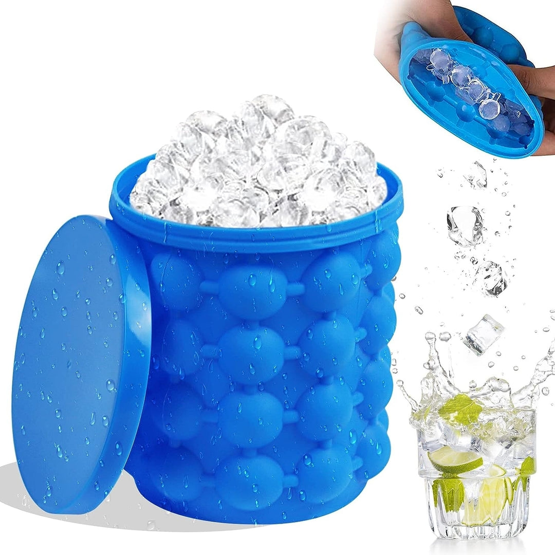 Ice Cube Maker Genie Portable Ice Maker 4.9in x 5.5in Dishwasher Safe Airtight Image 2