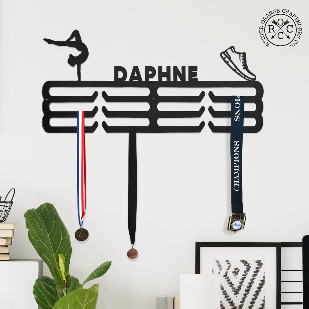 Multi-Sport Medal Hanger Display - Medal Holder Rack for Awards or Ribbons Image 12